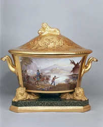 Tureen z Pruské večeře, Berlín, 1816-19 (porcelán a zlacení) (viz také 10534)
